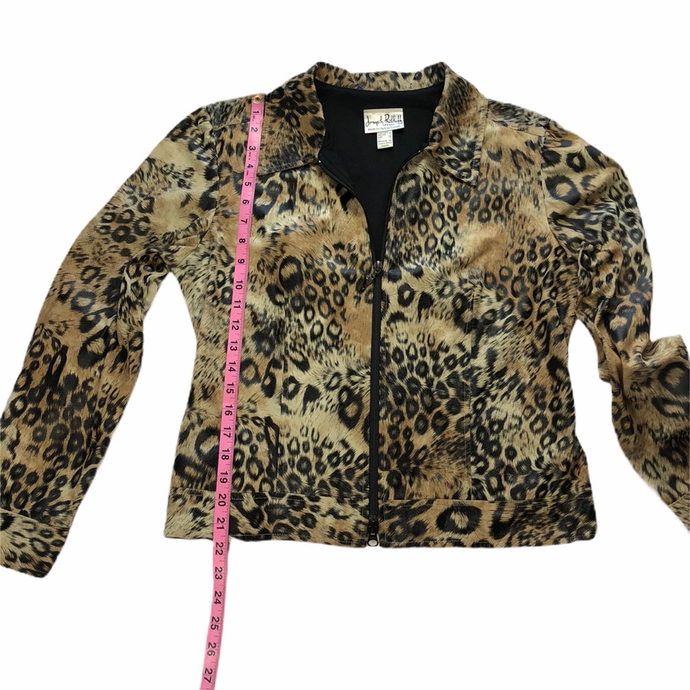 JOSEPH RIBKOFF Animal Print Jacket Size 10 - Picture 7 of 8